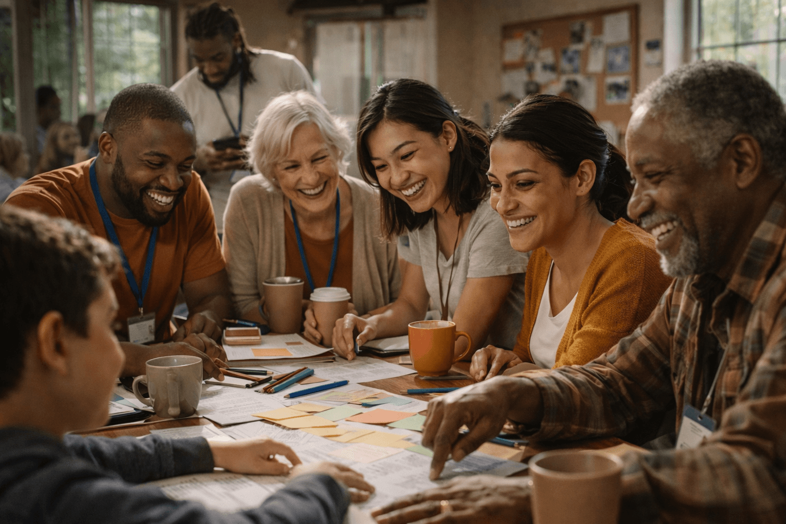 Caregiver respite and family support moment
